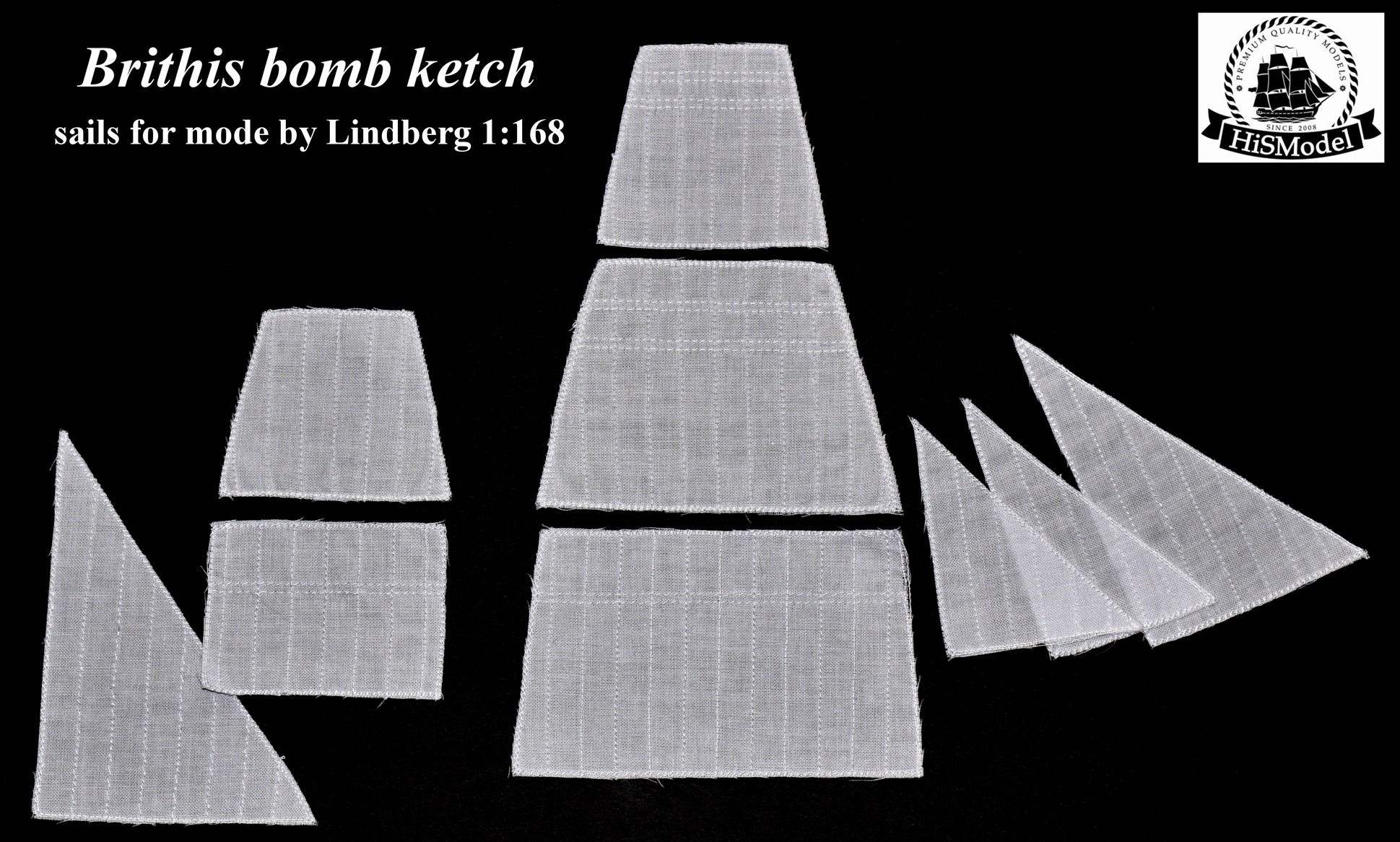 Brithis bomb ketch 1:168 - easy sada plachet