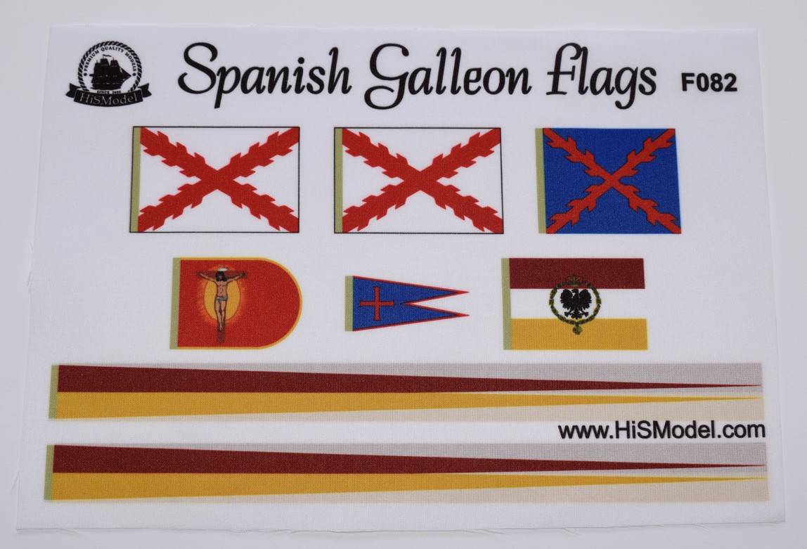 Spanish galleon - 1588, sada vlajek 1:96