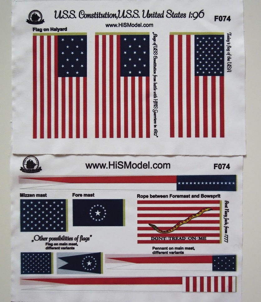 Constitution, United States - sada vlajek 1:96