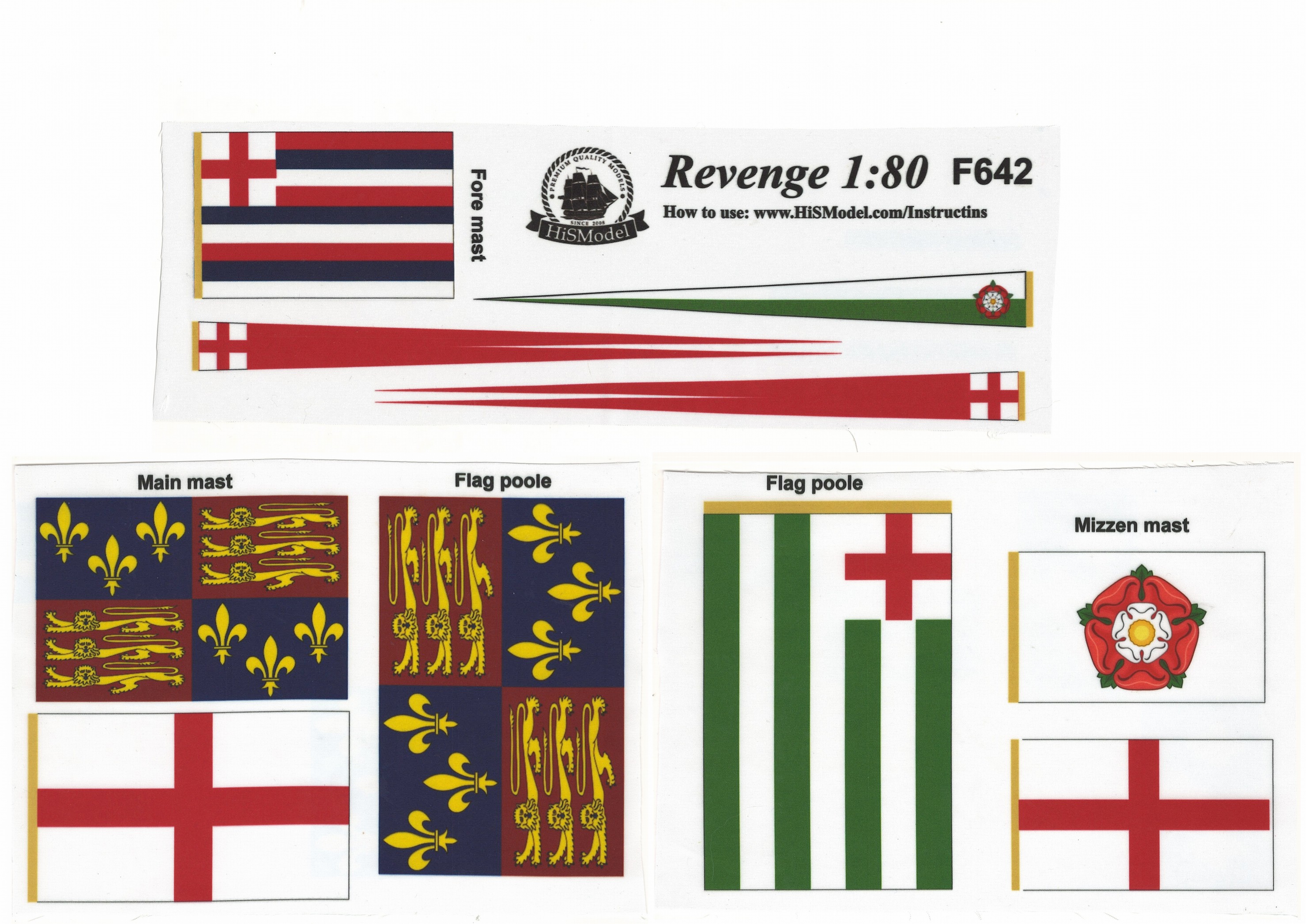Revenge 1:80 - sada vlajek