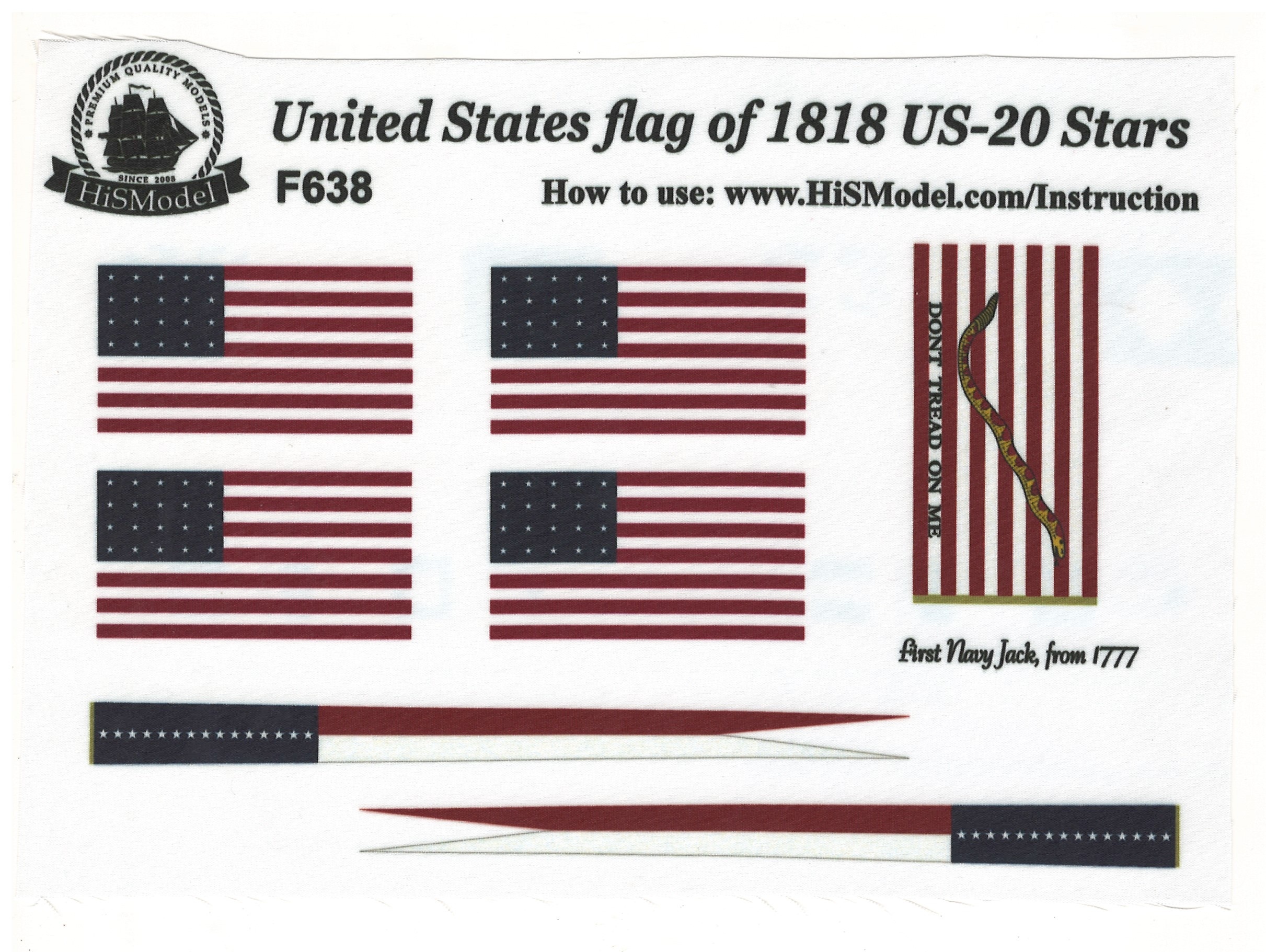 United States from 1818/ 20 Stars - sada vlajek