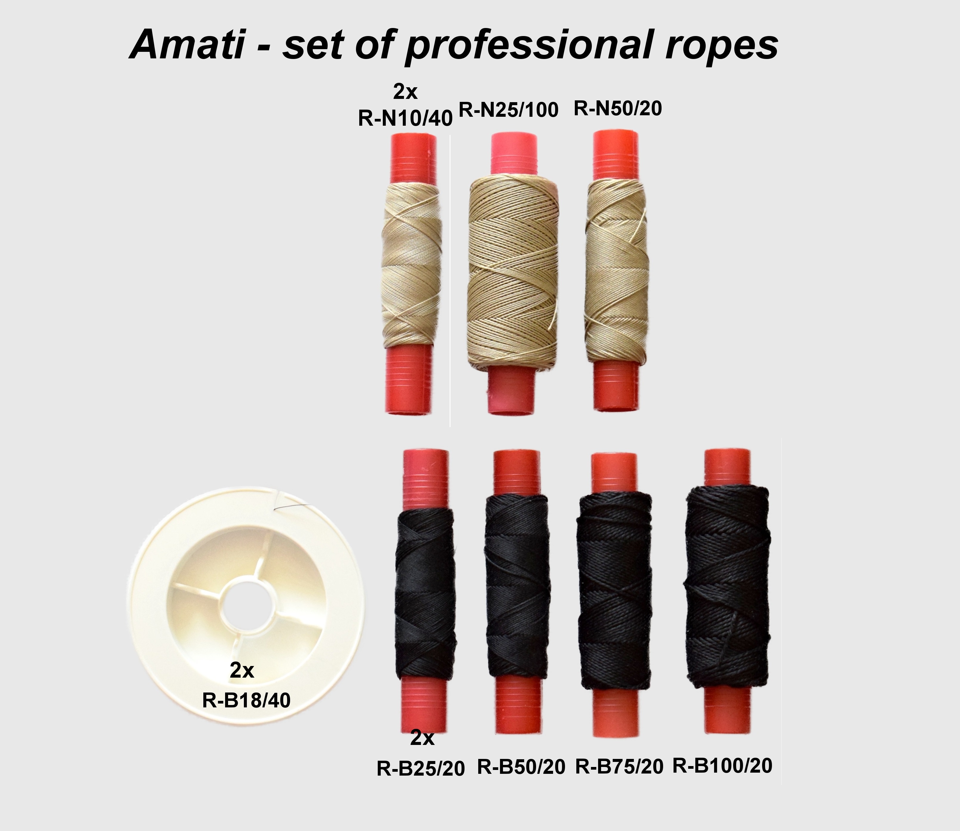 Amati lana - sada 11 ks modelářských lan