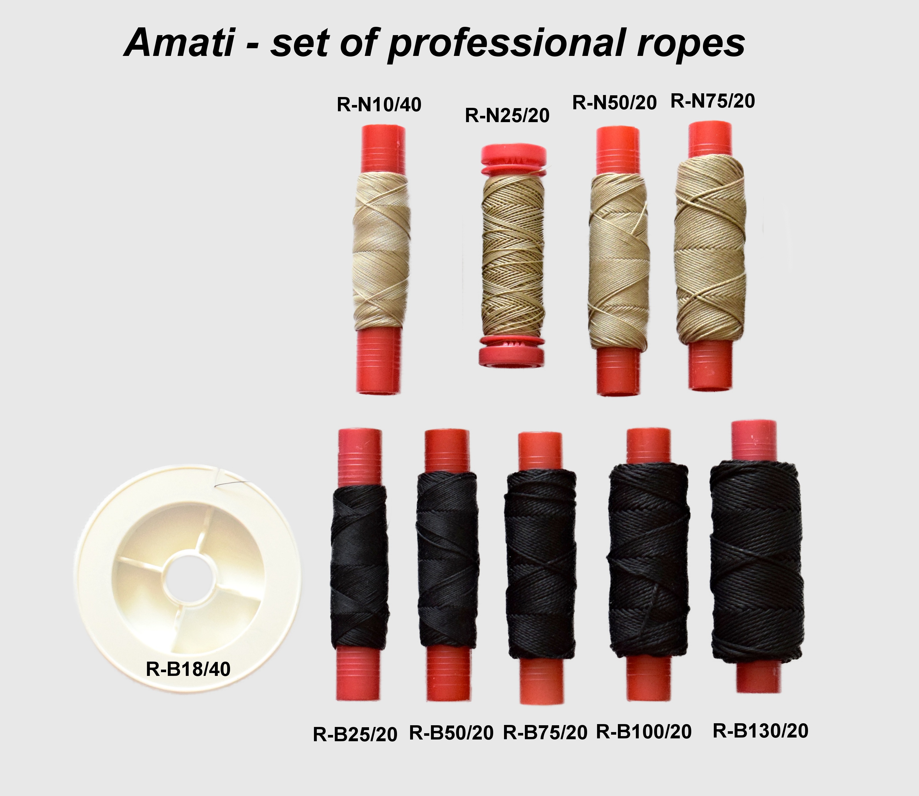Amati lana - sada 10 ks modelářských lan