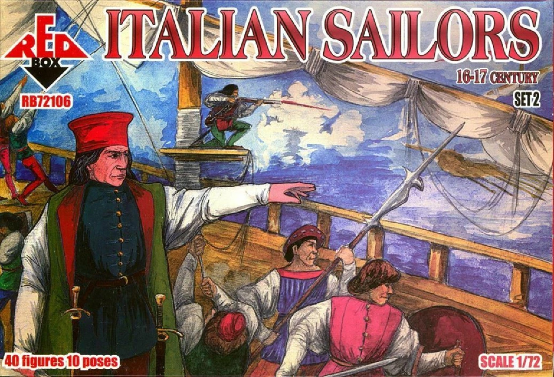 Italian Sailors,16-17th century,set 2 in 1:72 - RB72106
