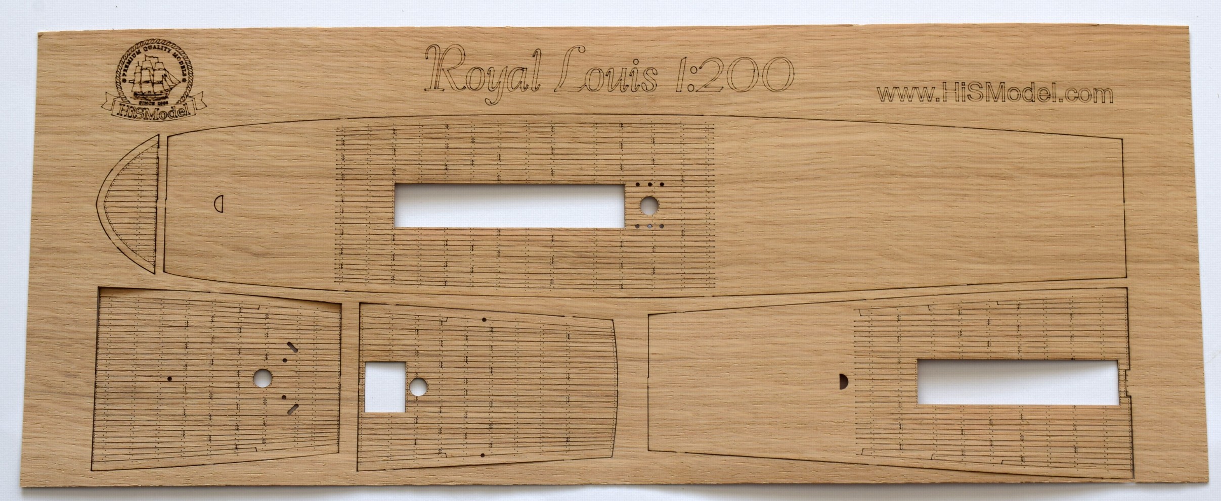 Royal Louis 1:200 - dubová dřevěná paluba