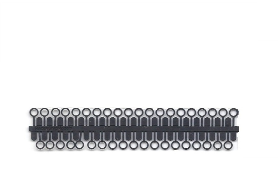 Očka 3mm/tl.0,3mm/39ks-černá patina